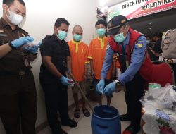 Pemusnahan Barang Bukti Narkotika Jenis Sabu Oleh Ditresnarkoba Polda Kepri