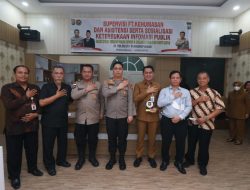 Bidhumas Polda Kepri Supervisi Dan Asistensi FT. Kehumasan Dan Sosialisasi Keterbukaan Informasi Publik Di Polresta Tanjung Pinang