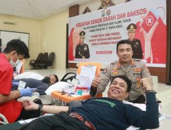 Donor Darah Dan Bakti Sosial Dalam Rangka HUT Humas Polri Ke-71 Tahun 2022 Di Polda Kepri