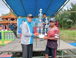 Kepala Desa ketam putih Buka lomba Sampan Layar Indah Pesisir Jilid 3 kecamatan Bengkalis