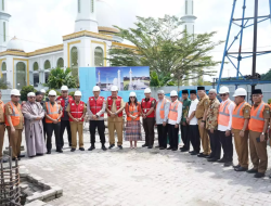 Bupati dan Wabup Letakkan Batu Pertama Pembangunan Menara Masjid Agung