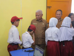 Bupati Asahan Tinjau Pelaksanaan ANBK Tingkat SD Tahun 2023