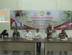 Asisten Perekonomian dan Pembangunan Ikuti Bimtek Akselerasi Ekspor Produk Pertanian
