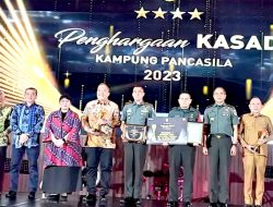 Wakil Bupati Asahan Terima Penghargaan KASAD Kampung Pancasila 2023