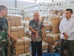 Bupati Asahan dan Forkopimda Tinjau Gudang Logistik Pemilu 2024