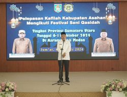 Pjs. Bupati Asahan Lepas Kafilah Kabupaten Asahan Ikuti Festival Seni Qasidah Tingkat Provinsi