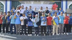 Wabup Anambas Apresiasi Senam Jantung Sehat Bank Riau Kepri Syariah Bersama Pensiunan