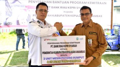 Bupati Hadiri Penyerahan Program Kemitraan PT BRK Syariah Kepada Pemkab Anambas