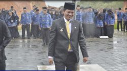 Diguyur Hujan Lebat, Wabup Anambas Tetap Pimpin Upacara Hari Lahir Pancasila 2026