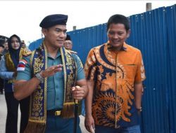 Wabup Anambas Sambut Danlanudal Matak yang Baru di Tarempa
