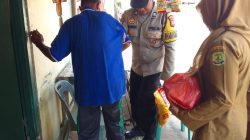 Jelang HUT Kemerdekaan ke-81, 25 Warga Sakit di Tanjung Unggat Dapat Sembako dari Polsek Bukit Bestari