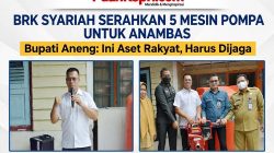 Antisipasi Banjir, BRK Syariah Serahkan 5 Mesin Pompa untuk Anambas, Bupati Aneng: Jaga, Ini Milik Rakyat