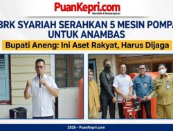 Antisipasi Banjir, BRK Syariah Serahkan 5 Mesin Pompa untuk Anambas, Bupati Aneng: Jaga, Ini Milik Rakyat