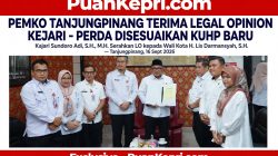 Kantongi Legal Opinion Kejari, Pemko Tanjungpinang Siap Harmonisasi Perda dengan KUHP Baru