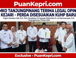 Kantongi Legal Opinion Kejari, Pemko Tanjungpinang Siap Harmonisasi Perda dengan KUHP Baru