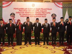 7 Pejabat Eselon II Pemprov Kepri Dilantik, Gubernur Ansar: Buktikan Dengan Prestasi