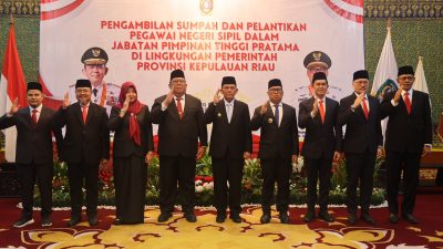 7 Pejabat Eselon II Pemprov Kepri Dilantik, Gubernur Ansar: Buktikan Dengan Prestasi